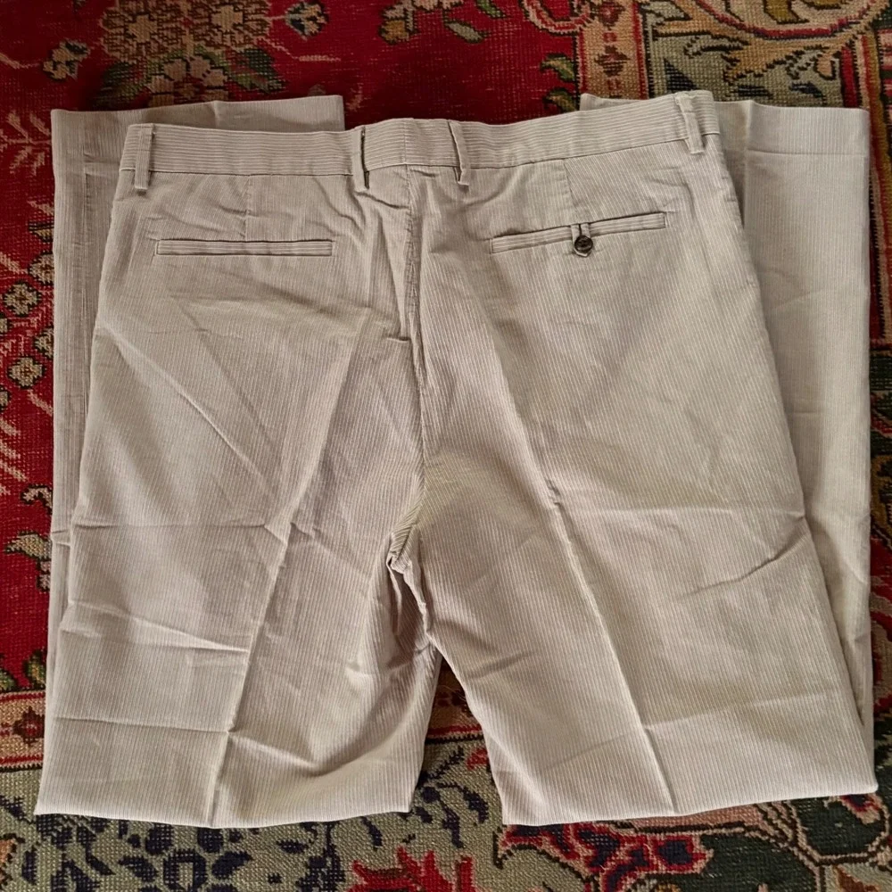Banana Republic Pants Mens 38x32 Beige Excellent Fine Wale Cotton